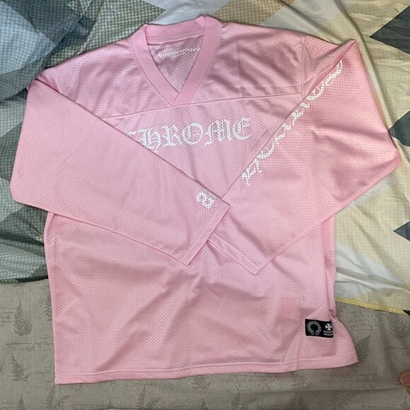 Chrome Hearts Tops - Pink Chrome Hearts Mesh Jersey